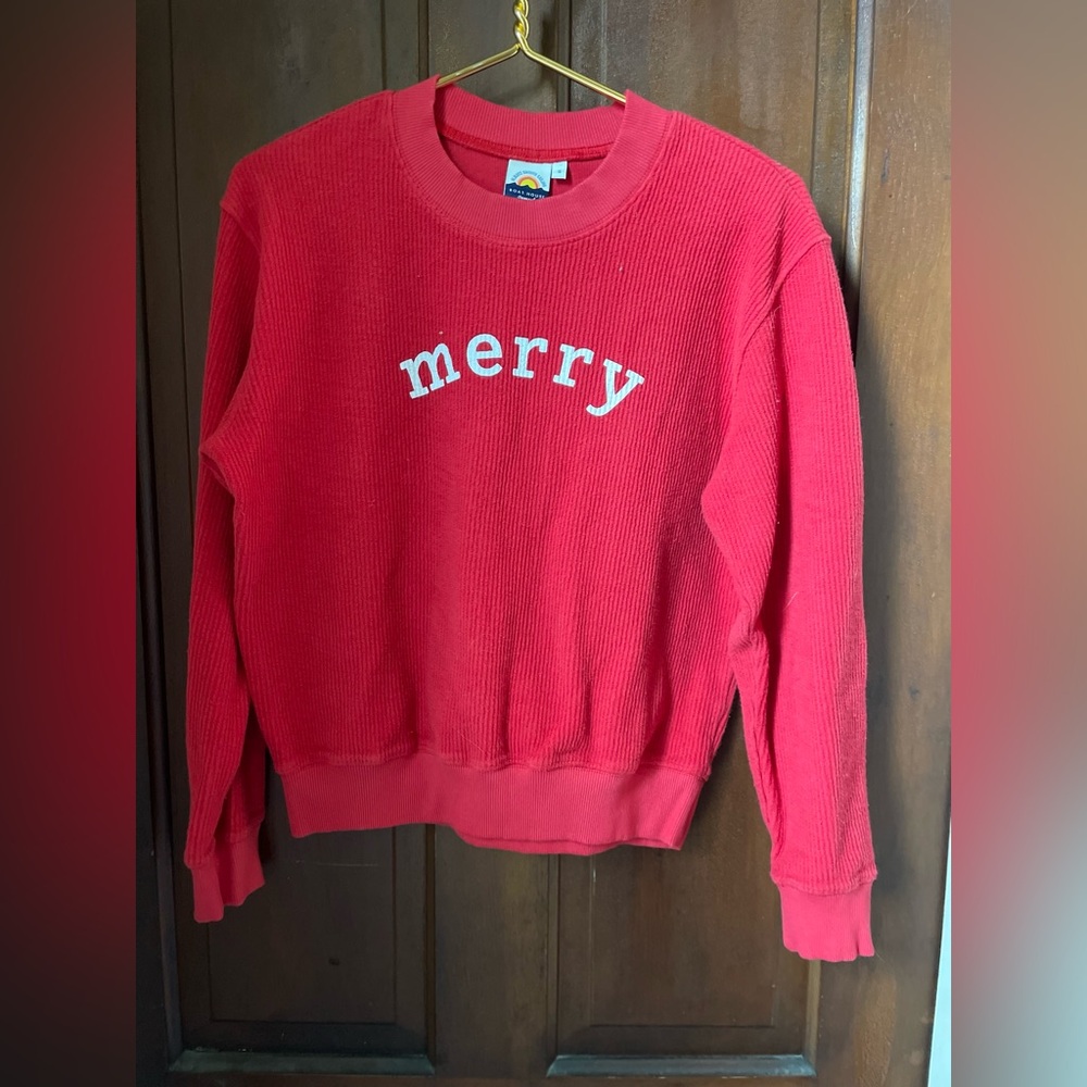 Boat House apparel women's small red Christmas sweatshirt